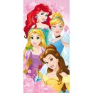 Osuška Disney Princezny , Barva - Ružová , Rozměr textilu - 70x140