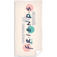 Osuška FRIENDS , Barva - Svetlo ružová , Rozměr textilu - 70x140