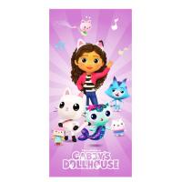 Osuška Gábinin Domek - Gabby's Dollhouse , Barva - Fialová , Rozměr textilu - 70x140