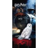 Osuška Harry Potter Hedviga , Barva - Čierna , Rozměr textilu - 70x140