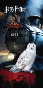 Osuška Harry Potter Hedviga , Barva - Čierna , Rozměr textilu - 70x140