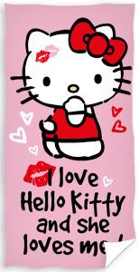 Osuška Hello Kitty Love , Rozměr textilu - 70x140