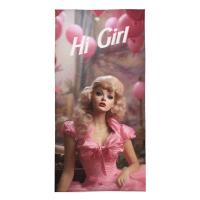 Osuška Hi Girl , Barva - Ružová , Rozměr textilu - 70x140