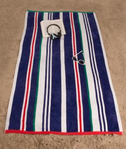 Osuška Jet Set Stripes , Barva - Modrá , Rozměr textilu - 90x170