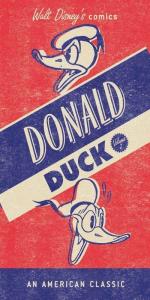 Osuška Káčer Donald klasik , Barva - Červená , Rozměr textilu - 70x140