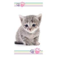 Osuška Mačička Kitten ťapky , Barva - Biela , Rozměr textilu - 70x140