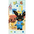 Osuška Králiček Bing a Sula v Pyžame , Barva - Svetlo zelená , Rozměr textilu - 70x140