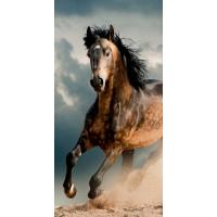 Osuška Kôň v búrke , Barva - Barevná , Rozměr textilu - 70x140