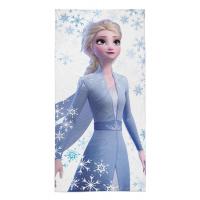 Osuška Ľadové Kráľovstvo 2 Elsa , Barva - Světlo modrá , Rozměr textilu - 70x140