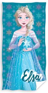 osuška Ľadové Kráľovstvo Elsa Let it Go , Barva - Tyrkysová , Rozměr textilu - 70x140
