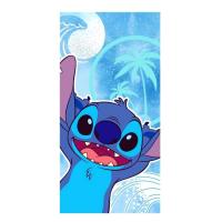 Osuška Lilo a Stitch Palmy a Vlny , Barva - Modrá , Rozměr textilu - 70x140