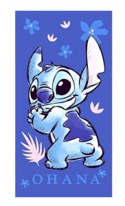 Osuška Lilo a Stitch Ohana , Barva - Fialová , Rozměr textilu - 70x140