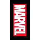 Osuška Marvel Logo , Barva - Černo-červená , Rozměr textilu - 70x140
