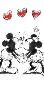 Osuška Mickey a Minnie , Barva - Biela
