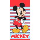 Osuška Mickey Mouse Vždy s úsměvem , Barva - Červená , Rozměr textilu - 140x200