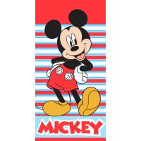 Osuška Mickey Mouse Vždy s úsměvem , Barva - Červená , Rozměr textilu - 140x200