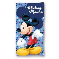 Osuška Mickey bodky , Barva - Modrá , Rozměr textilu - 70x140