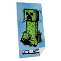 Osuška Minecraft , Barva - Modro-zelená , Rozměr textilu - 70x140