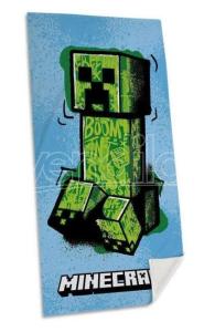 osuška Minecraft , Barva - Modro-zelená , Rozměr textilu - 70x140