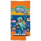 osuška Minecraft Aquatic World , Barva - Oranžová , Rozměr textilu - 70x140