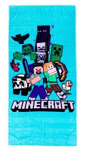 Osuška Minecraft blue , Rozměr textilu - 70x140