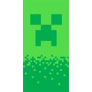 Osuška Minecraft Digital Creeper , Barva - Zelená , Rozměr textilu - 70x140