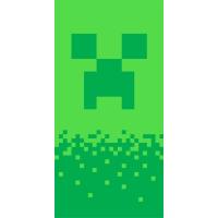 Osuška Minecraft Digital Creeper , Barva - Zelená , Rozměr textilu - 70x140