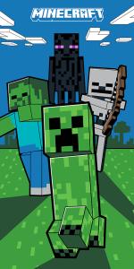 osuška Minecraft Mobi Útočí , Rozměr textilu - 70x140