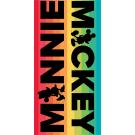 Osuška Minnie a Mickey Mouse , Barva - Barevná , Rozměr textilu - 70x140