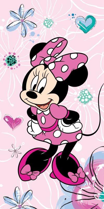 Osuška Minnie pink bow