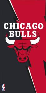 osuška NBA Chicago Bulls , Barva - Černo-červená , Rozměr textilu - 70x140