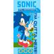 Osuška Nezastaviteľný Ježko Sonic , Barva - Modrá , Rozměr textilu - 70x140-1