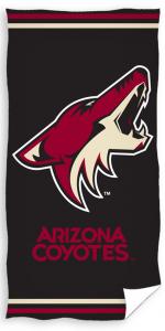 Osuška NHL Arizona Coyotes , Barva - Černo-červená , Rozměr textilu - 70x140
