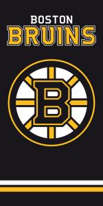 Osuška NHL Boston Bruins Black , Barva - Černo-žlutá , Rozměr textilu - 70x140