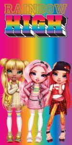 Osuška Bábiky Rainbow High Dúhová Móda , Barva - Barevná , Rozměr textilu - 70x140