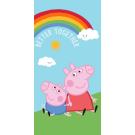 Osuška Peppa Pig , Barva - Tyrkysová , Rozměr textilu - 70x140