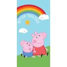 Osuška Peppa Pig , Barva - Světlo modrá , Rozměr textilu - 70x140