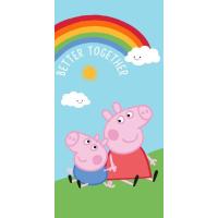 Osuška Peppa Pig , Barva - Tyrkysová , Rozměr textilu - 70x140