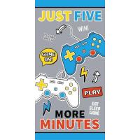 Osuška Play Game , Barva - Šedá , Rozměr textilu - 70x140