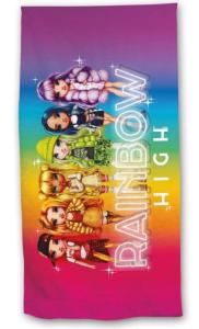 Osuška Rainbow High , Barva - Barevná , Rozměr textilu - 70x140