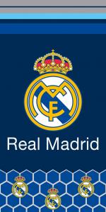 Osuška Real Madrid Hexagons , Rozměr textilu - 70x140