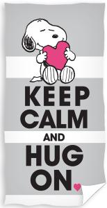 Osuška Snoopy Keep Calm , Rozměr textilu - 70x140