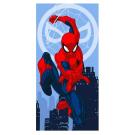 Osuška Spiderman City , Barva - Modrá , Rozměr textilu - 70x140