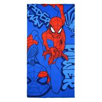 Osuška Spiderman Power , Barva - Modrá , Rozměr textilu - 70x140