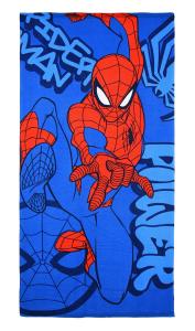 Osuška Spiderman Power , Barva - Modrá , Rozměr textilu - 70x140