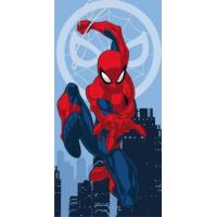 Osuška Spiderman Jump , Barva - Červená , Rozměr textilu - 70x140