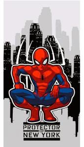 Osuška Spiderman mesto , Barva - Šedo-červená , Rozměr textilu - 70x140