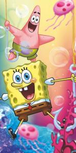 Osuška Sponge Bob a Patrick , Barva - Barevná , Rozměr textilu - 70x140