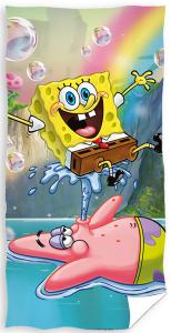 Osuška Sponge Bob Vodotrysk , Barva - Barevná , Rozměr textilu - 70x140