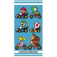 osuška Super Mario Kart , Barva - Modro-zelená , Rozměr textilu - 70x140